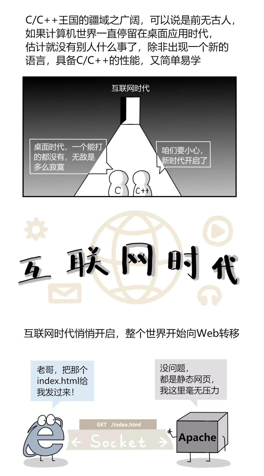 漫画：为什么C语言永不过时？